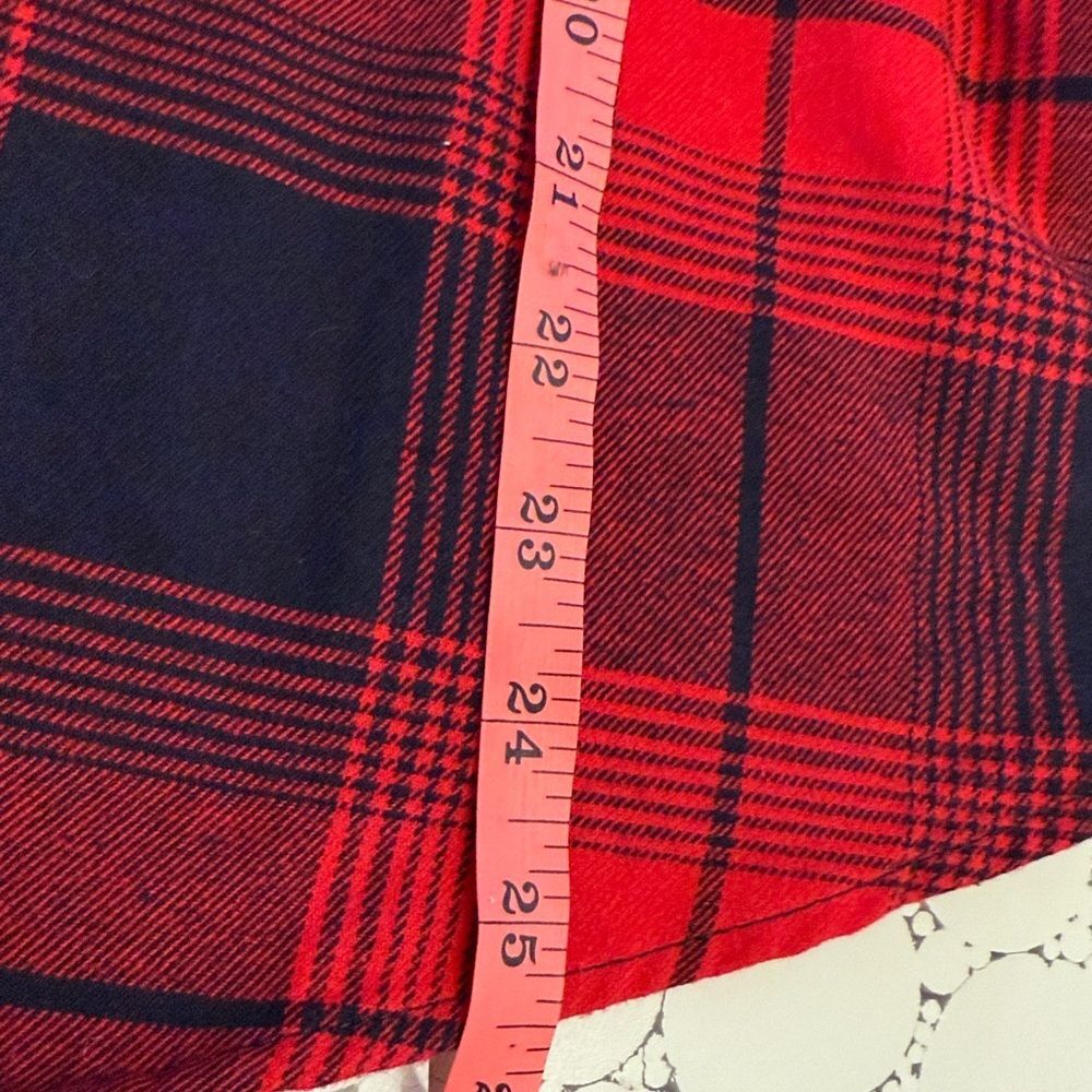 Natural Reflections Flannel, red black, long sleeve button down size small -NWT - Picture 5 of 7